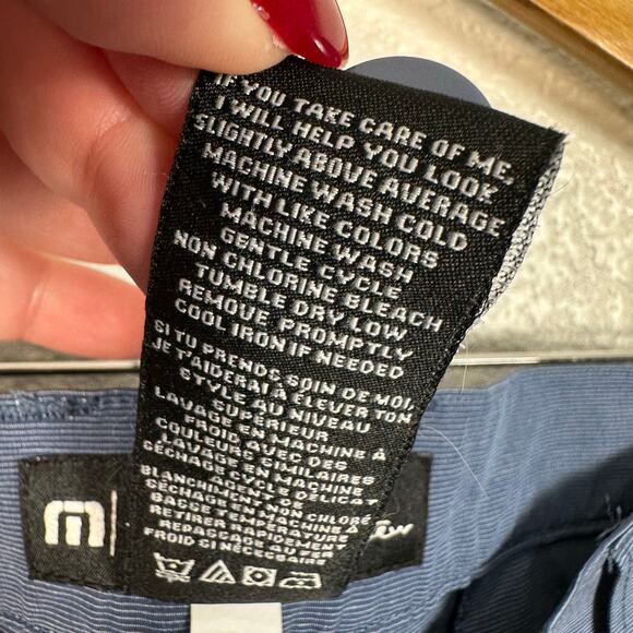 Travis Mathew Mens Beck Golf Shorts 10” in Vintage Indigo Blue Size 40 - Picture 7 of 11